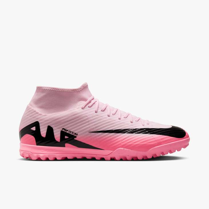 Nike Mercurial Superfly 9 Academy TF Turf Soccer Shoes - Pink Foam/Black