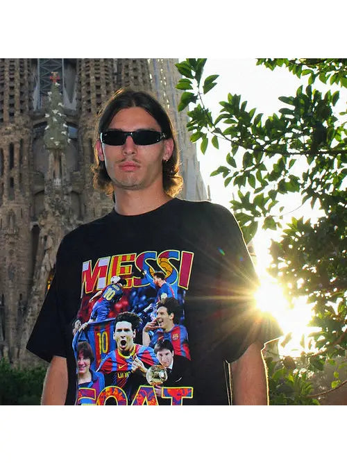 Retro Football Gang Messi The Goat T-Shirt