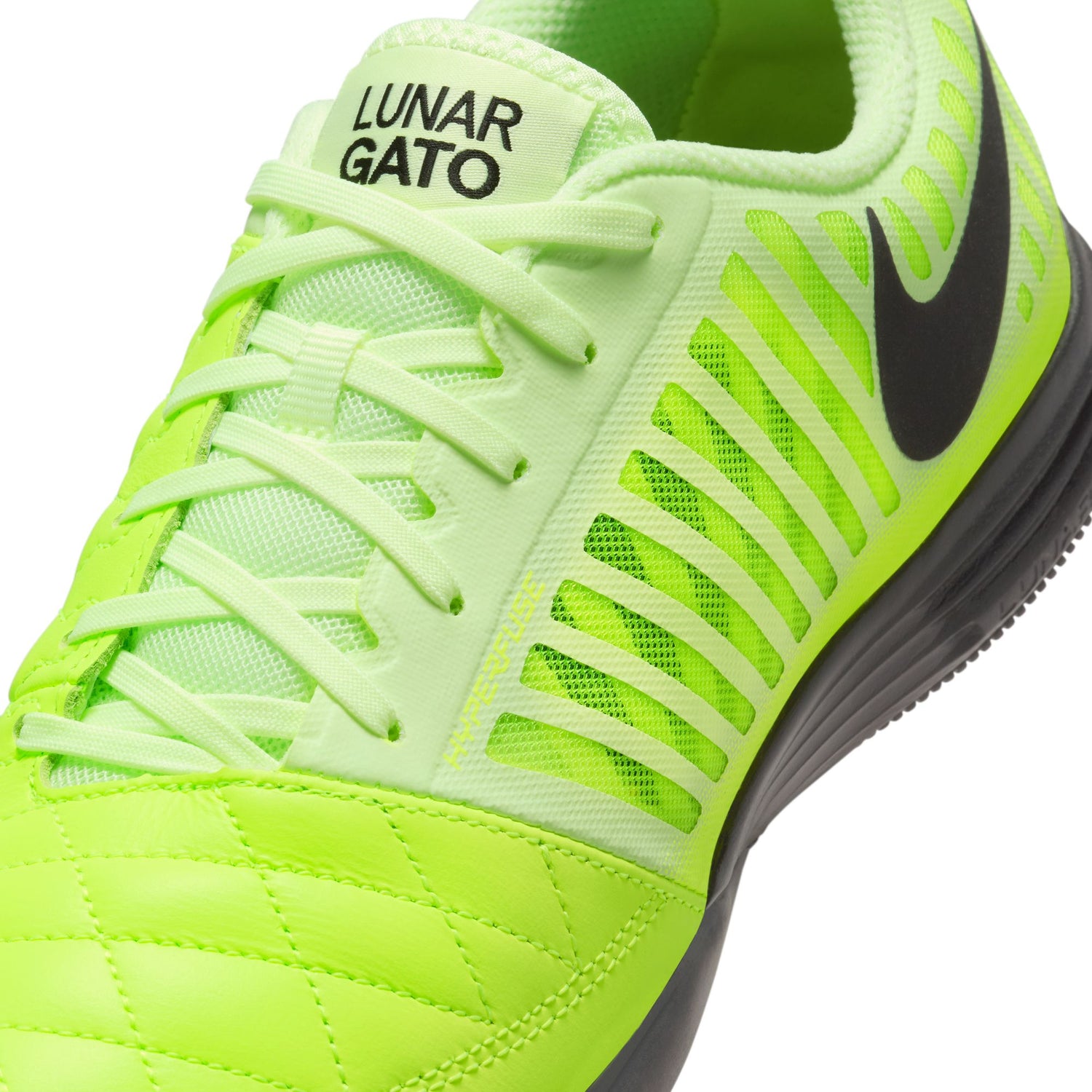 Nike Lunargato II Indoor/Court Soccer Shoes - Black/Volt