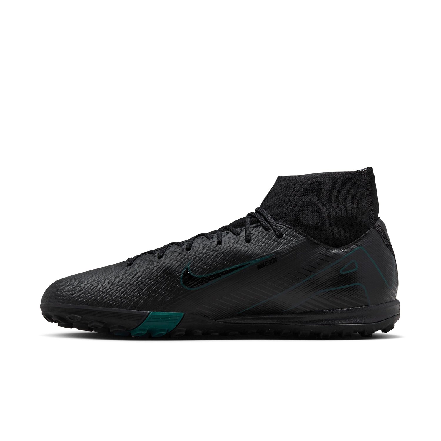 Nike Mercurial Superfly 10 Academy TF Turf Soccer Shoes - Black/Deep Jungle