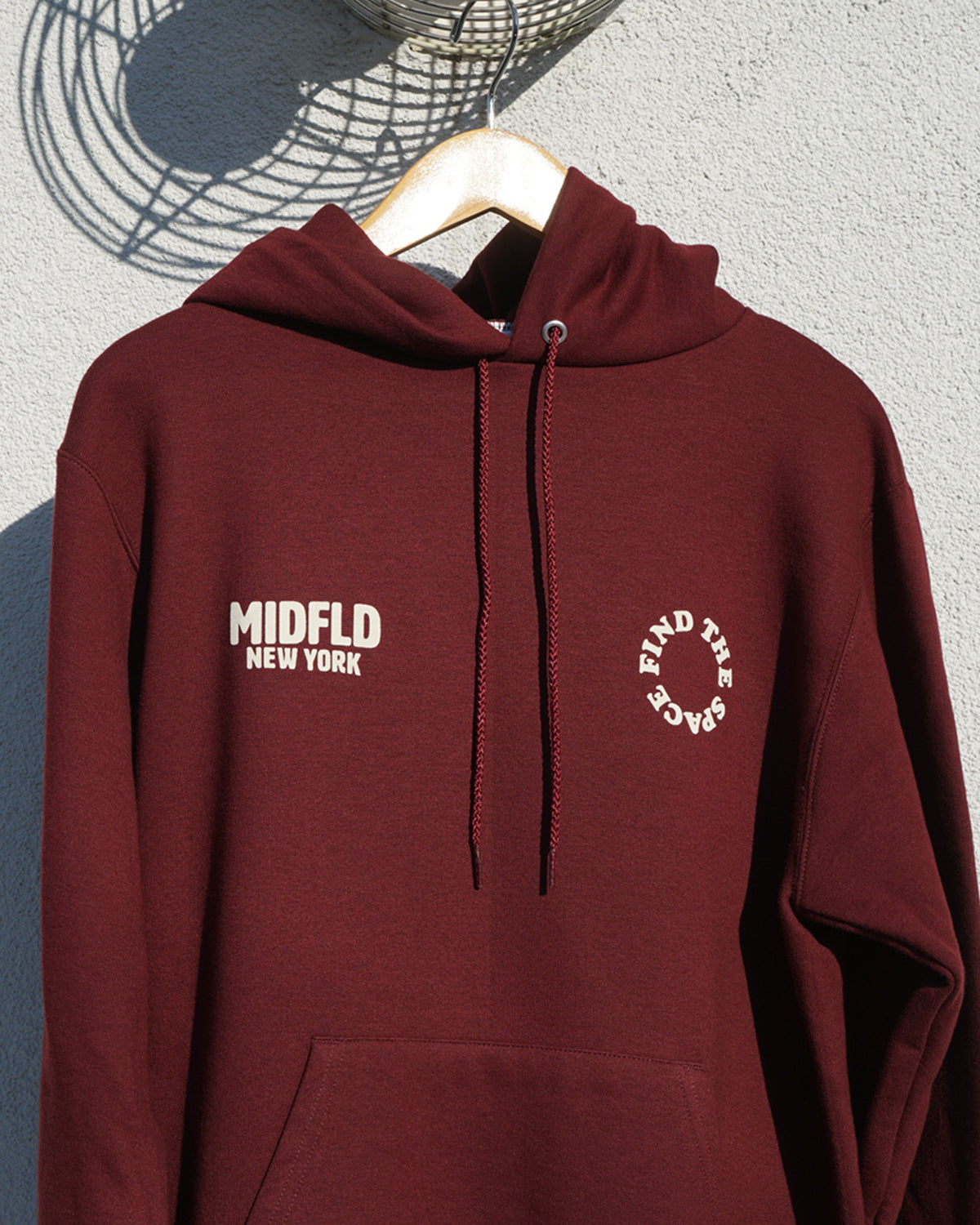 MIDFLD Champion™ Find the Space Double Logo Hoodie - Maroon