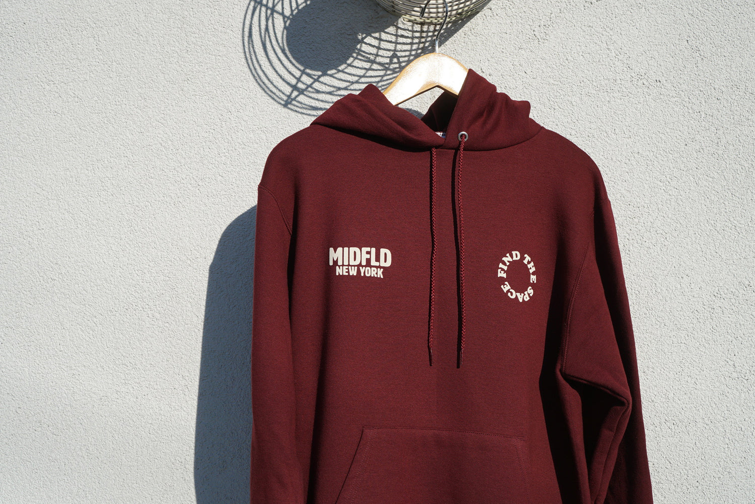 MIDFLD Champion™ Find the Space Double Logo Hoodie - Maroon