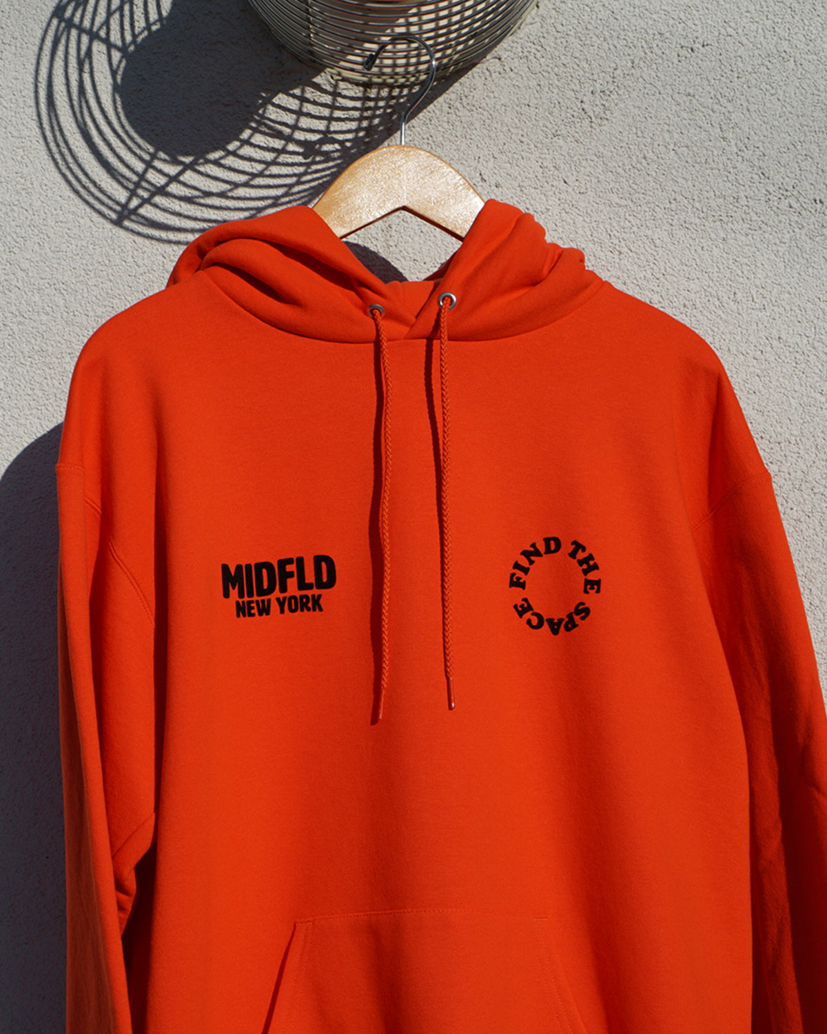 MIDFLD Champion™ Find the Space Double Logo Hoodie - Orange