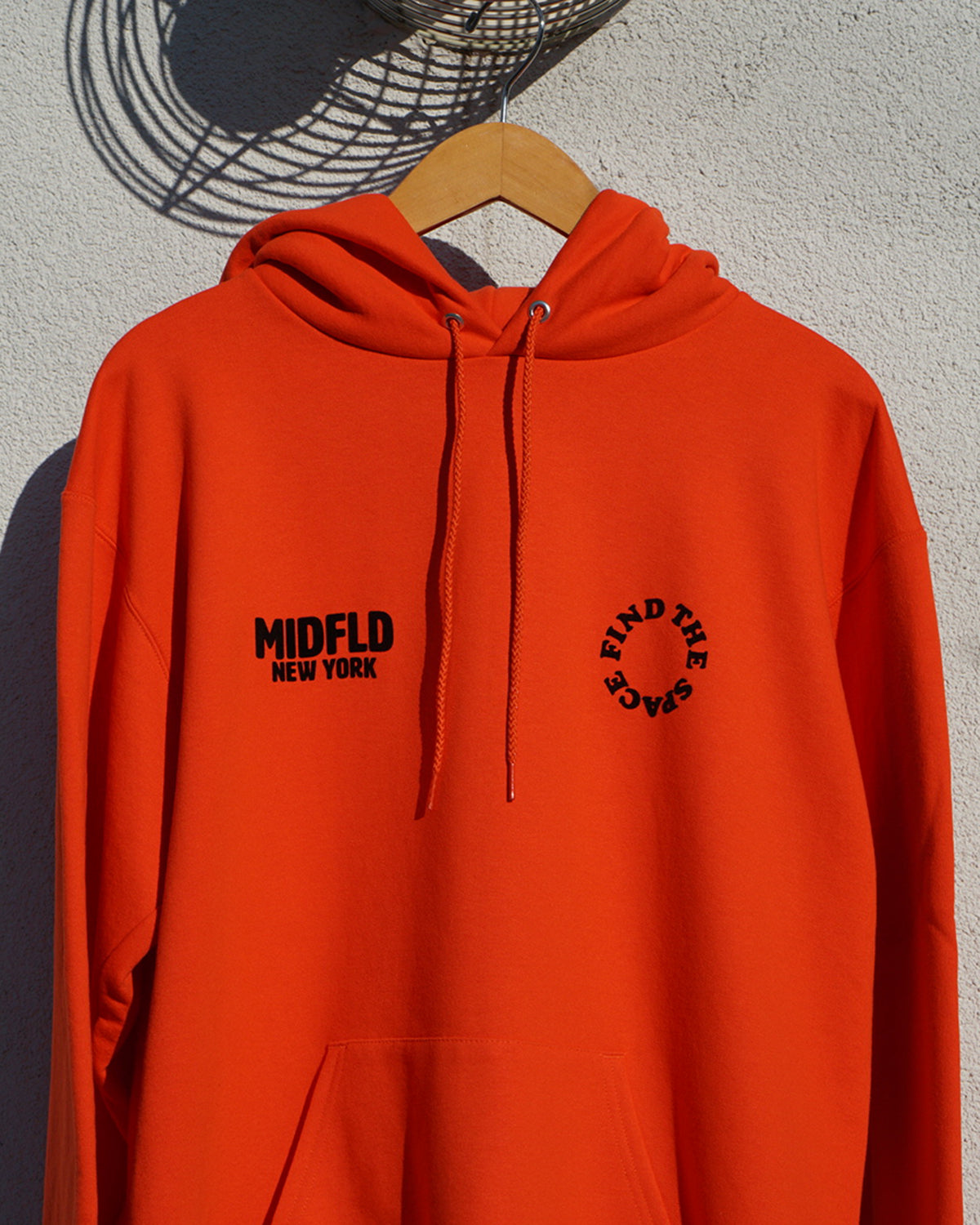 MIDFLD Champion™ Find the Space Double Logo Hoodie - Orange