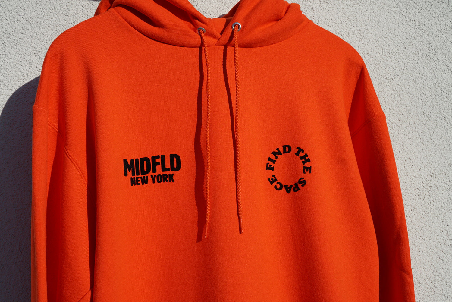 MIDFLD Champion™ Find the Space Double Logo Hoodie - Orange