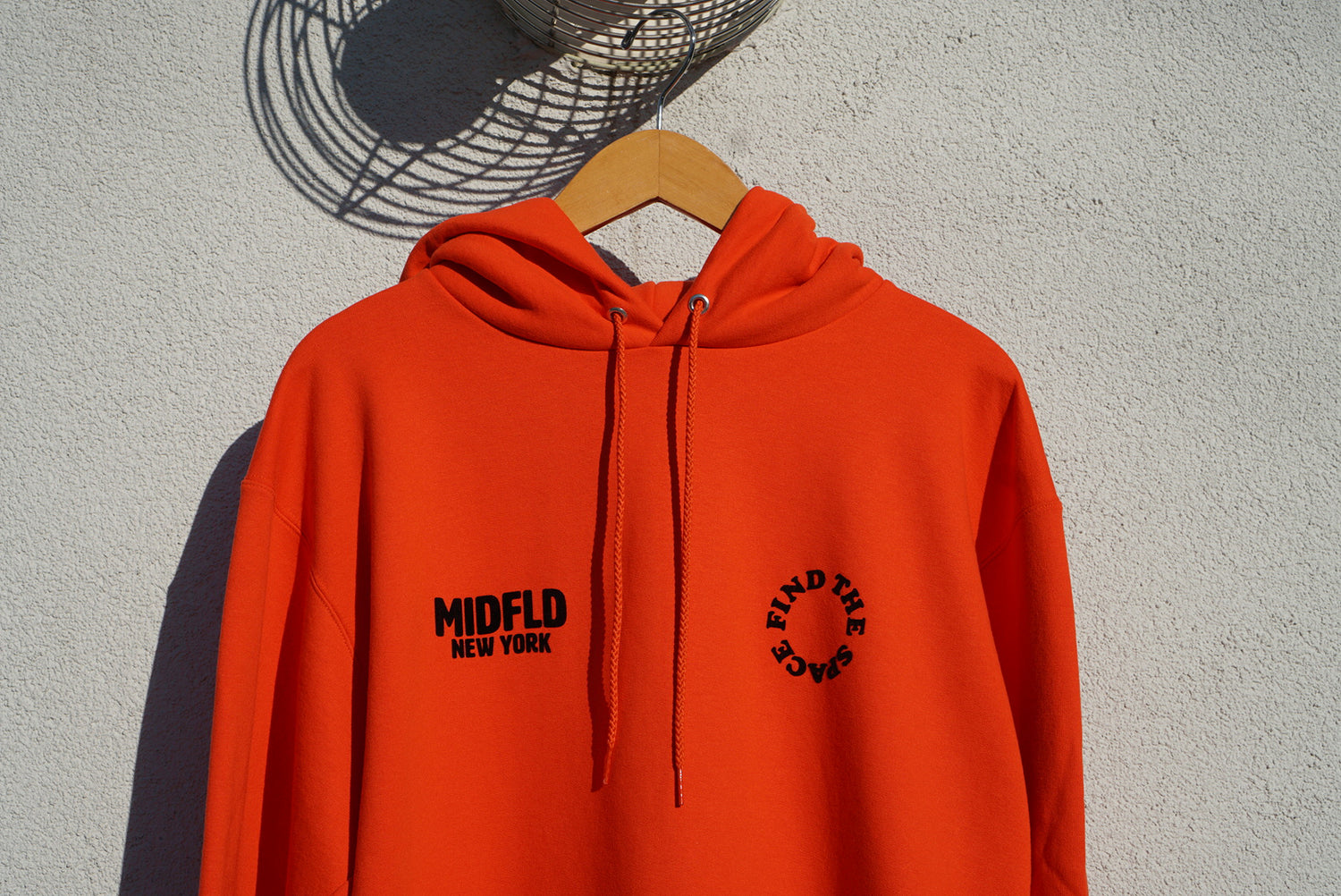 MIDFLD Champion™ Find the Space Double Logo Hoodie - Orange