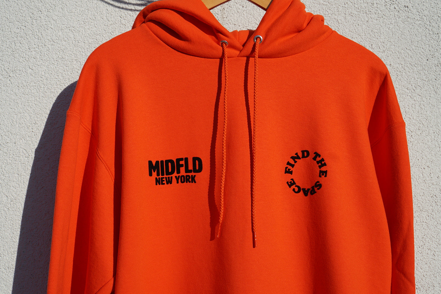 MIDFLD Champion™ Find the Space Double Logo Hoodie - Orange