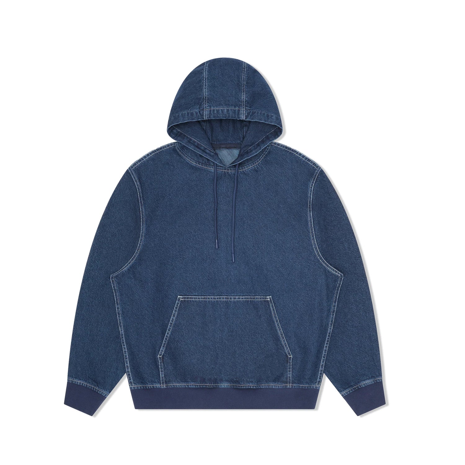 Only NY Denim Hoodie - Dark Indigo