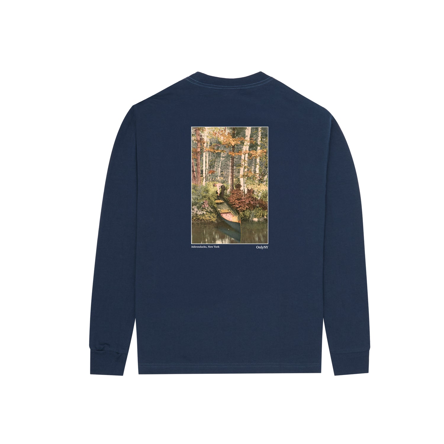 Only NY Portage Long Sleeve T-Shirt - Navy