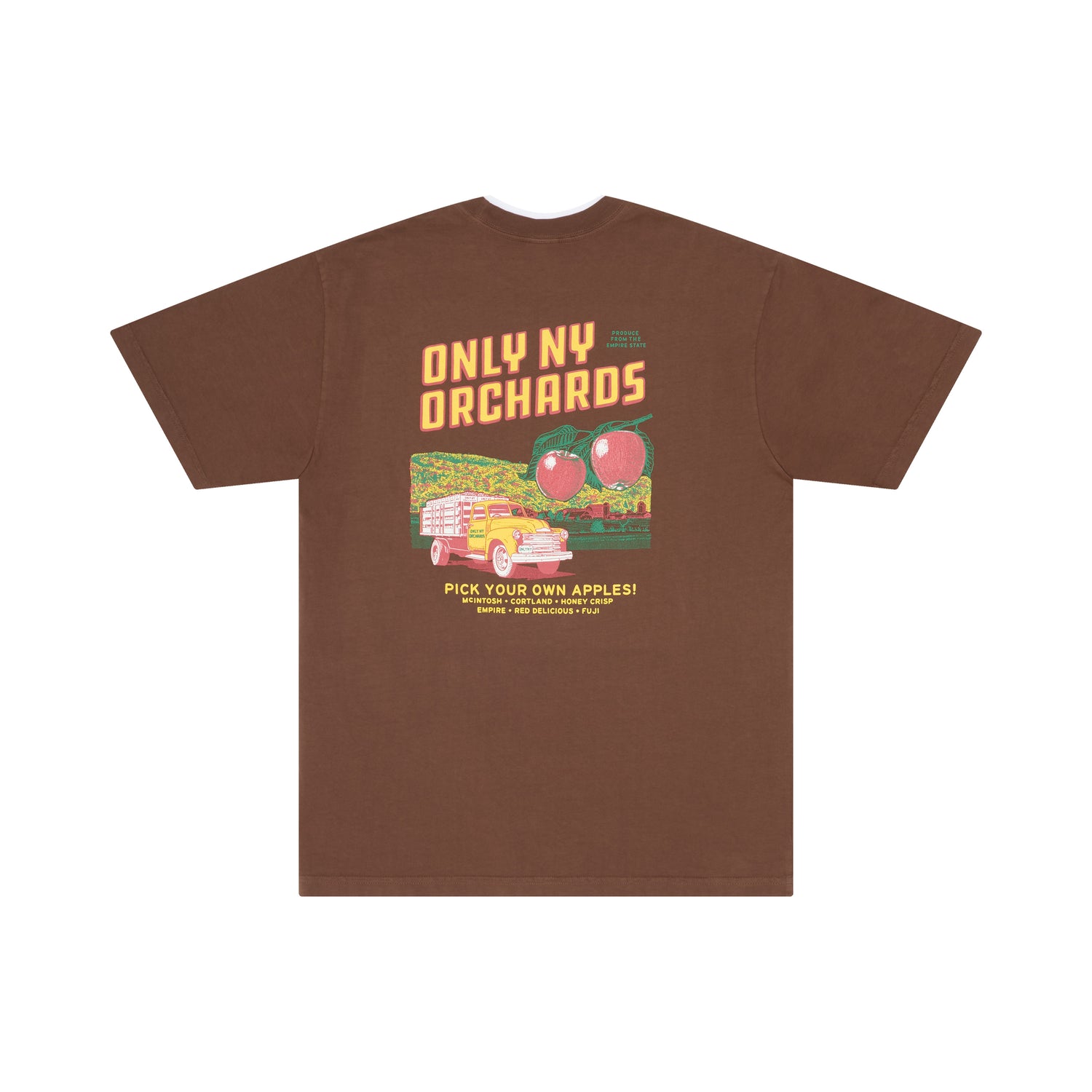 Only NY Orchards T-Shirt - Chocolate