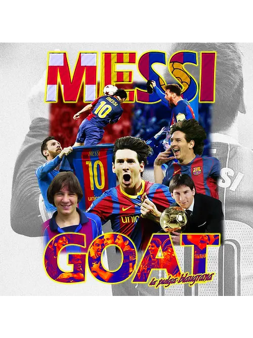 Retro Football Gang Messi The Goat T-Shirt