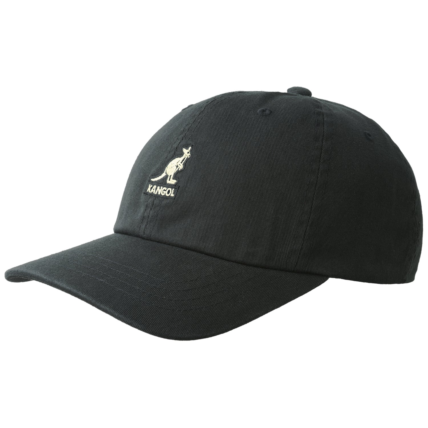 Kangol Washed Baseball Hat - Black