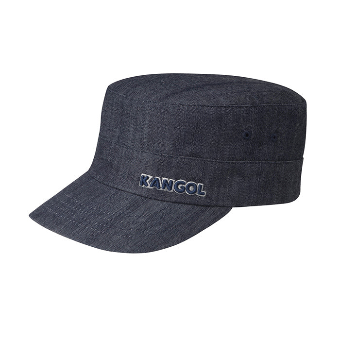 Kangol Denim Flexfit Army Cap - Indigo